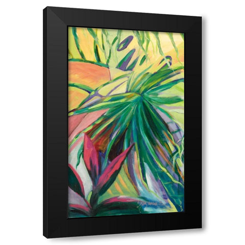 Jardin Abstracto I Black Modern Wood Framed Art Print with Double Matting by Wilkins, Suzanne