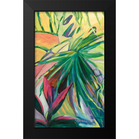 Jardin Abstracto I Black Modern Wood Framed Art Print by Wilkins, Suzanne