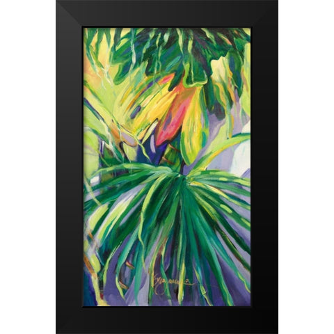 Jardin Abstracto II Black Modern Wood Framed Art Print by Wilkins, Suzanne