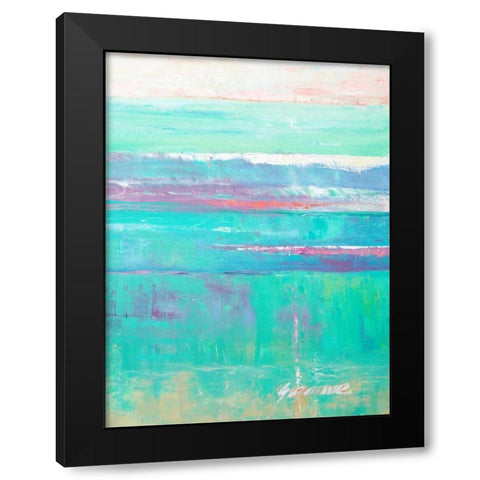 Beneath the Sea II Black Modern Wood Framed Art Print by Wilkins, Suzanne