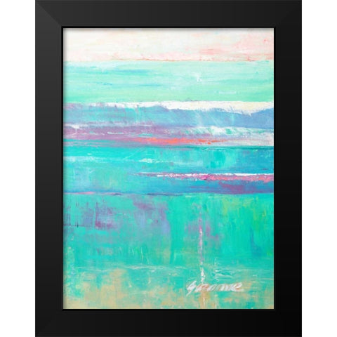 Beneath the Sea II Black Modern Wood Framed Art Print by Wilkins, Suzanne