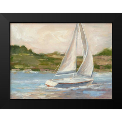 Off the Coast II Black Modern Wood Framed Art Print by Harper, Ethan