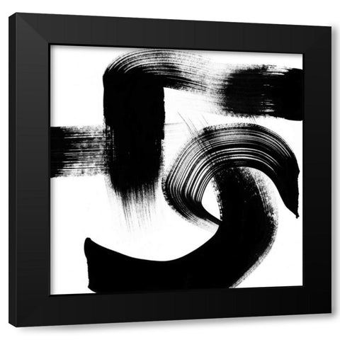 Playtime II Black Modern Wood Framed Art Print with Double Matting by Chandler, Sharon
