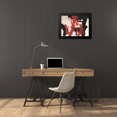 Hessei I Black Modern Wood Framed Art Print by Vess, June Erica