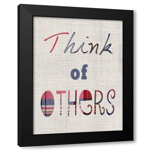 Manners III Black Modern Wood Framed Art Print by Ludwig, Alicia
