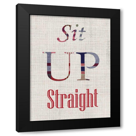 Manners VI Black Modern Wood Framed Art Print by Ludwig, Alicia