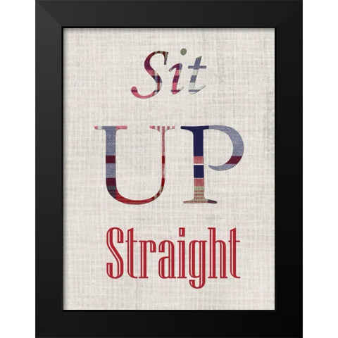 Manners VI Black Modern Wood Framed Art Print by Ludwig, Alicia