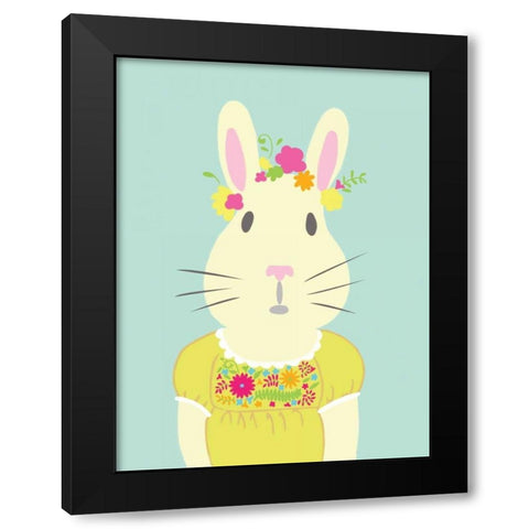 Fancy Animals I Black Modern Wood Framed Art Print with Double Matting by Zarris, Chariklia