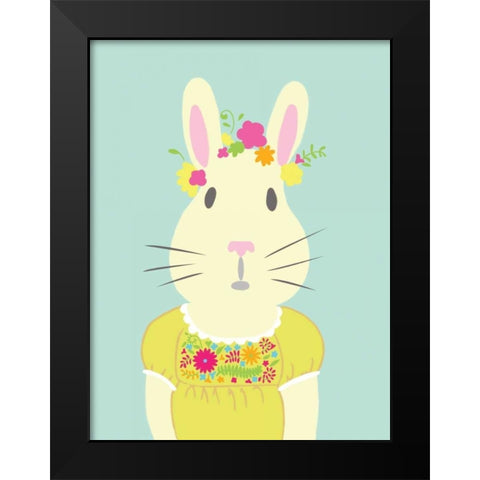 Fancy Animals I Black Modern Wood Framed Art Print by Zarris, Chariklia