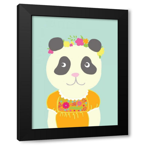 Fancy Animals IV Black Modern Wood Framed Art Print with Double Matting by Zarris, Chariklia