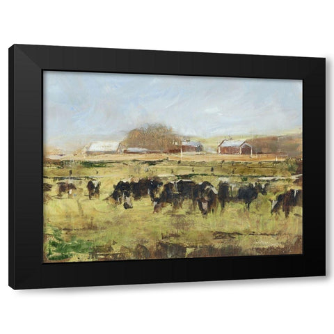 Custom Out to Pasture II Black Modern Wood Framed Art Print by Harper, Ethan