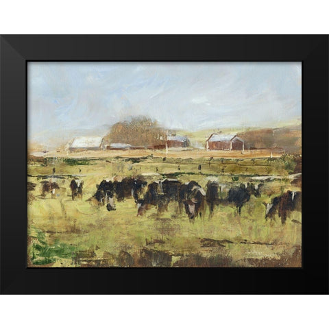 Custom Out to Pasture II Black Modern Wood Framed Art Print by Harper, Ethan