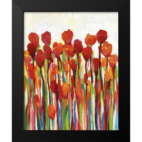 Custom Bursting with Color II Black Modern Wood Framed Art Print by OToole, Tim