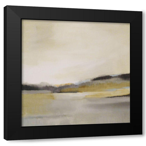 Custom Morning Beach  Black Modern Wood Framed Art Print with Double Matting by Jerry, Alison