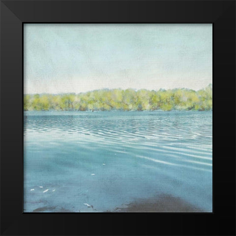 Flat Water I Black Modern Wood Framed Art Print by Zarris, Chariklia