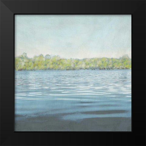 Flat Water II Black Modern Wood Framed Art Print by Zarris, Chariklia