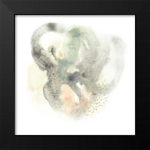 Galaxy II Black Modern Wood Framed Art Print by Vess, June Erica