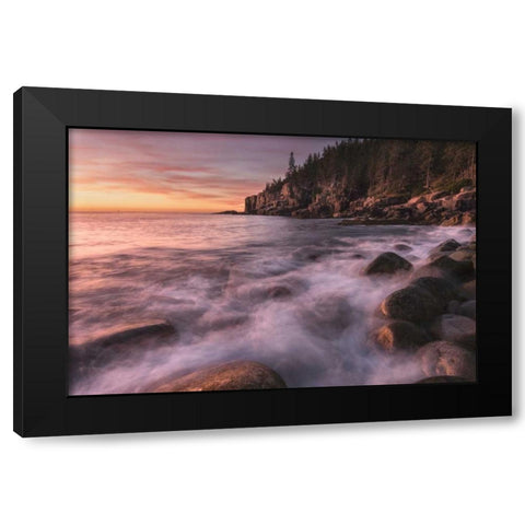 Mystic Seas Black Modern Wood Framed Art Print with Double Matting by Head, Danny