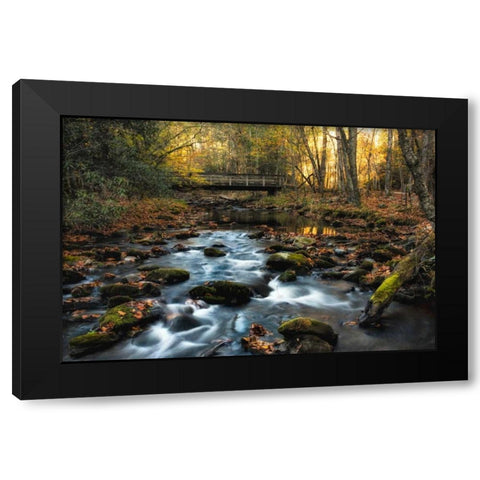 Warm Sky Light Black Modern Wood Framed Art Print by Head, Danny