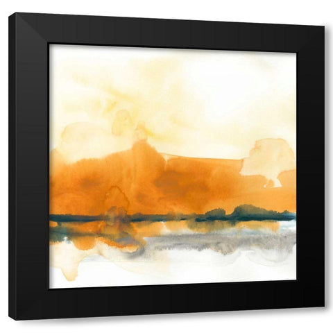 Mesa Skyline II Black Modern Wood Framed Art Print with Double Matting by Vess, June Erica