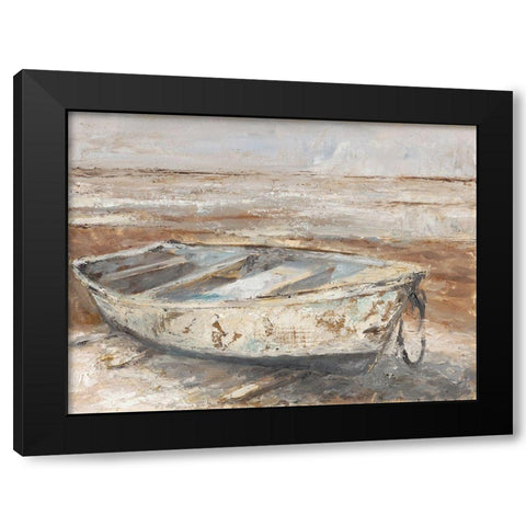 Weathered Rowboat I Black Modern Wood Framed Art Print by Harper, Ethan