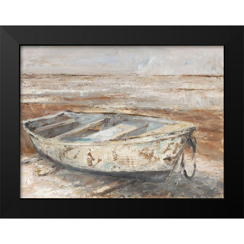 Weathered Rowboat I Black Modern Wood Framed Art Print by Harper, Ethan