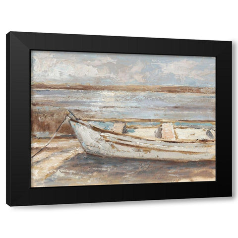 Weathered Rowboat II Black Modern Wood Framed Art Print by Harper, Ethan
