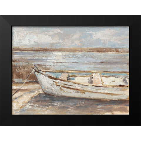 Weathered Rowboat II Black Modern Wood Framed Art Print by Harper, Ethan