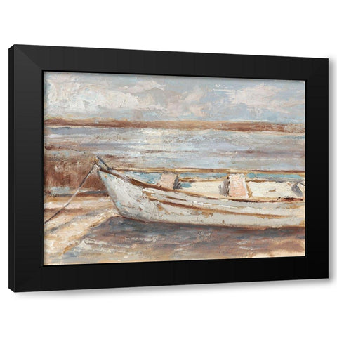 Weathered Rowboat II Black Modern Wood Framed Art Print by Harper, Ethan