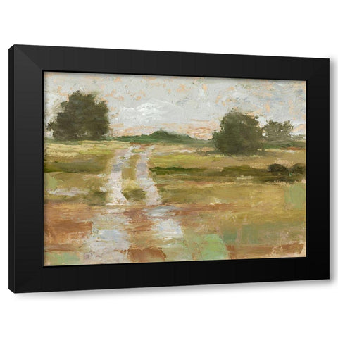 Back Country Road II Black Modern Wood Framed Art Print by Harper, Ethan