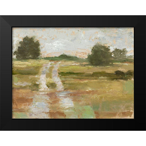 Back Country Road II Black Modern Wood Framed Art Print by Harper, Ethan