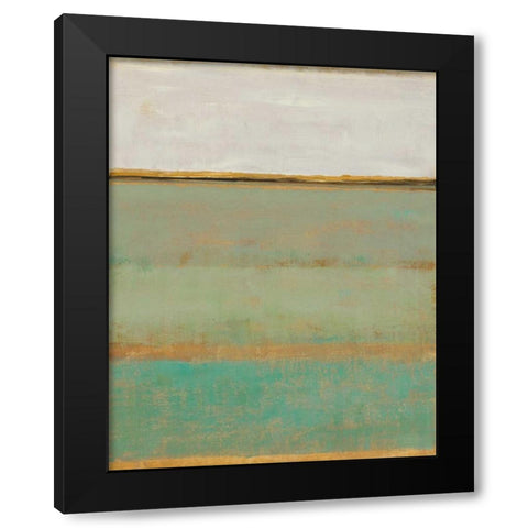Verdant Field II Black Modern Wood Framed Art Print by OToole, Tim