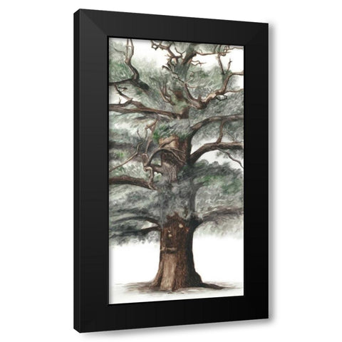 Oak Tree Composition I Black Modern Wood Framed Art Print with Double Matting by McCavitt, Naomi