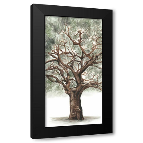 Oak Tree Composition II Black Modern Wood Framed Art Print with Double Matting by McCavitt, Naomi