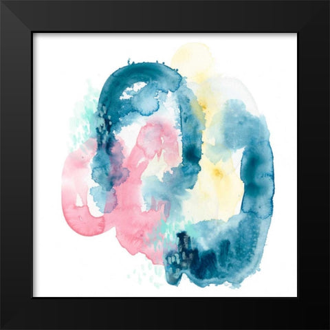 Intrigue IV Black Modern Wood Framed Art Print by Vess, June Erica