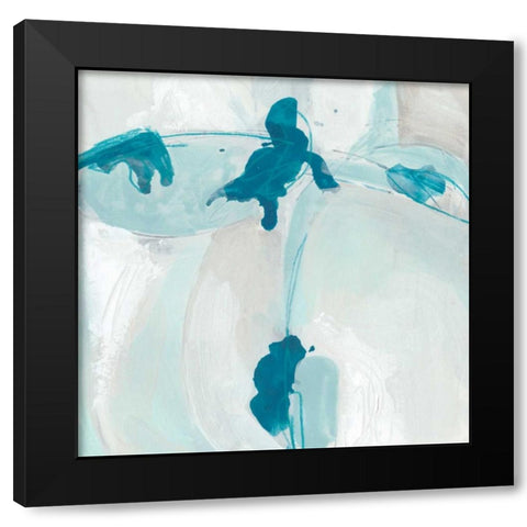 Trace Echo I Black Modern Wood Framed Art Print by Vess, June Erica