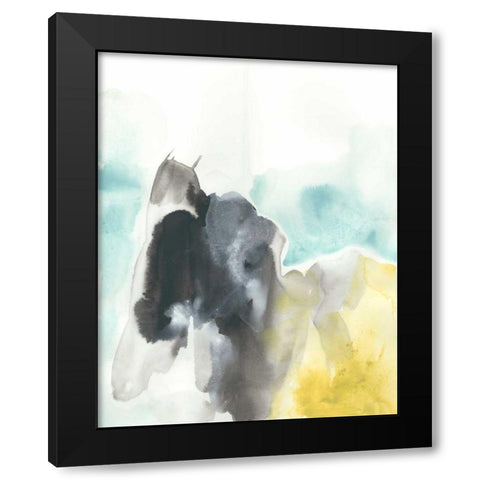 Geode Mirage I Black Modern Wood Framed Art Print by Vess, June Erica