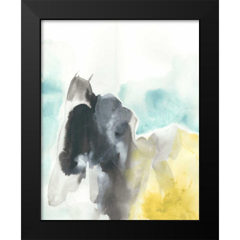 Geode Mirage I Black Modern Wood Framed Art Print by Vess, June Erica