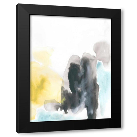 Geode Mirage II Black Modern Wood Framed Art Print by Vess, June Erica