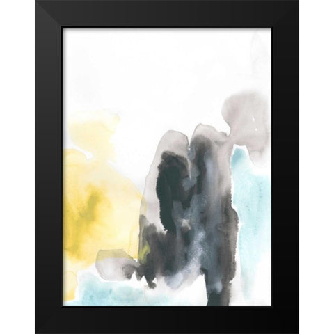 Geode Mirage II Black Modern Wood Framed Art Print by Vess, June Erica