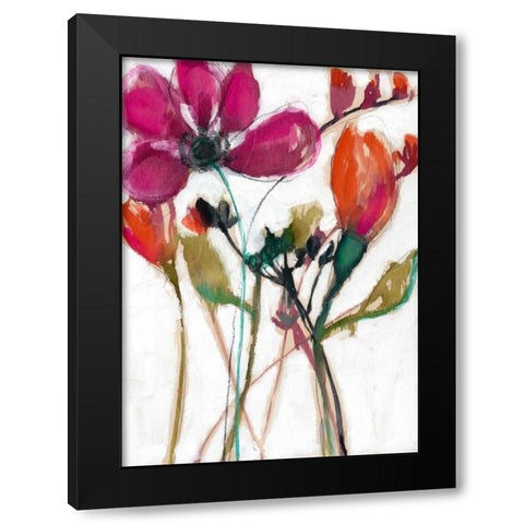 Vivid Arrangement II Black Modern Wood Framed Art Print with Double Matting by Goldberger, Jennifer