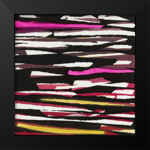 Torn I Black Modern Wood Framed Art Print by Fuchs, Jodi