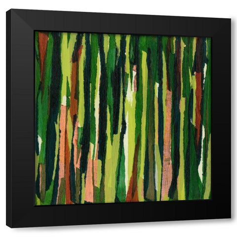Torn IV Black Modern Wood Framed Art Print with Double Matting by Fuchs, Jodi