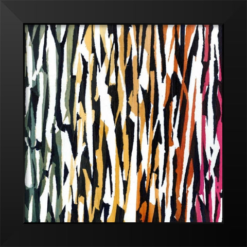 Torn VII Black Modern Wood Framed Art Print by Fuchs, Jodi