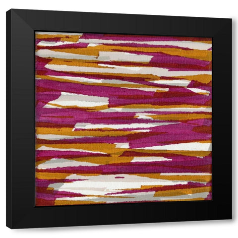 Torn VIII Black Modern Wood Framed Art Print by Fuchs, Jodi