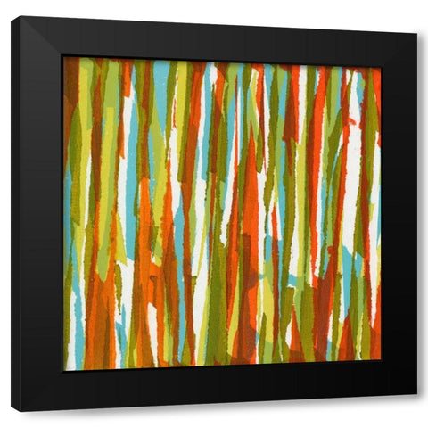 Torn IX Black Modern Wood Framed Art Print by Fuchs, Jodi