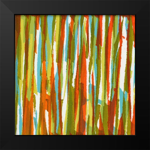 Torn IX Black Modern Wood Framed Art Print by Fuchs, Jodi