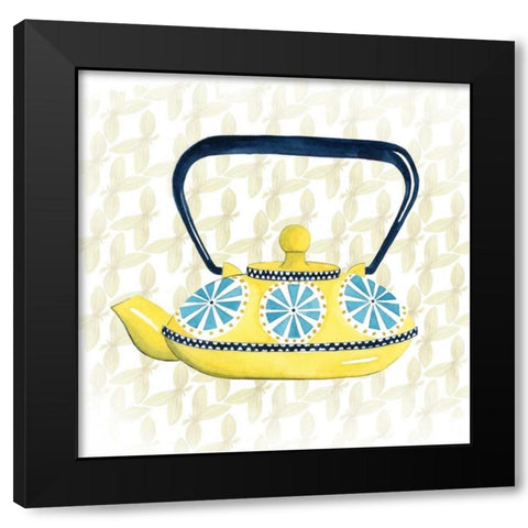 Sweet Teapot II Black Modern Wood Framed Art Print with Double Matting by Popp, Grace