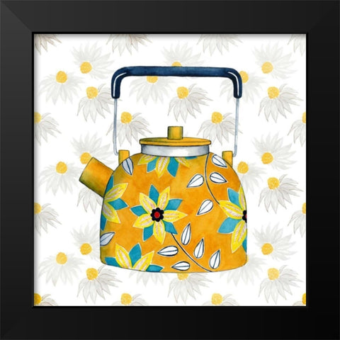 Sweet Teapot III Black Modern Wood Framed Art Print by Popp, Grace