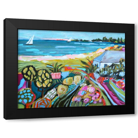 Nautical Whimsy I Black Modern Wood Framed Art Print by Fields, Karen